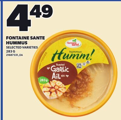 FONTAINE SANTE HUMMUS from Loblaws